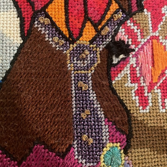 Rooster and Chicken Weaving Folk Art - Picture 10 of 11